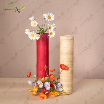 Handcrafted with care, this lucky bamboo vase pairs beautifully with dried florals and pampas grass for a calm, modern aesthetic.