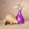 A modern handcrafted bamboo vase designed with graceful curves and eco-friendly beauty for sophisticated décor styling and hospitality interiors.