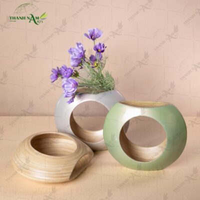 Elegant and eco-friendly, this vase for bamboo plant adds a sophisticated focal point to luxury hotels, restaurants, and modern living spaces.