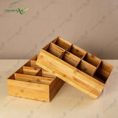 Every Bamboo Desktop Organizer showcases geometric balance and the timeless beauty of natural bamboo grain.