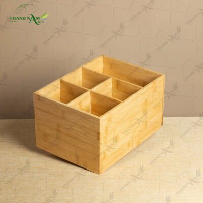 A thoughtfully designed Pressed Bamboo Desk Tray for efficient and stylish daily storage.