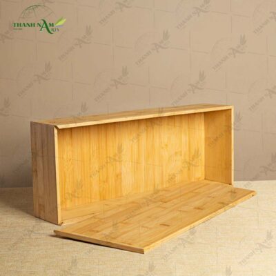 Pressed Bamboo Box with Lid brings minimalist elegance and natural warmth to modern storage spaces.