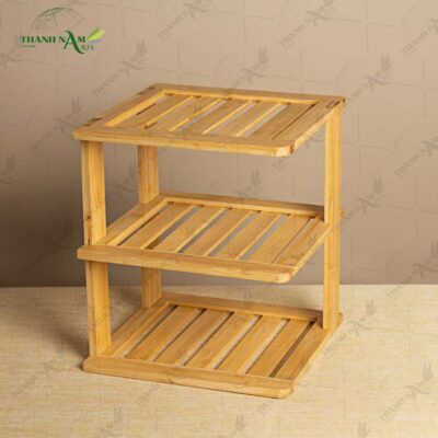 Pressed Bamboo Desk Organizer brings warm natural elegance to modern living spaces.